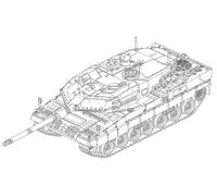 trumpeter 07191 1:72nd scale German Leopard 2A6 Main Battle Tank