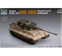 Trumpeter 1/72 King Tiger Henschel turret with Zimmerit # 07291 - Plastic Mod...