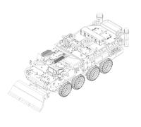 Trumpeter 07456 - 1:72 M1132 Stryker Engineer Squad Vehicle with SOB - New