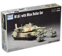 Trumpeter 1/72 M1A1 Abrams Tank with Mine Roller (US IMPORT)