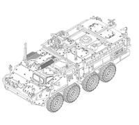 Trumpeter Model Kit 1/72 US Army M1131 Stryker FSV 07424 - New