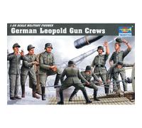 Trumpeter - Plastic Model Kit - 1:35 German Leopold Gun Crew (00406) - 8 Figures - New