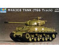 Trumpeter - M4A3E8 Tank T66 Track Korean War HVSS Tank 1:72 Model Kit