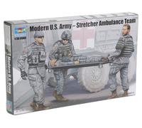 Trumpeter Modern US Army Stretcher Ambulance Team Model Kit (US IMPORT)