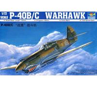 Trumpeter P-40B/C Warhawk Hittyhawk China Russia RAF Model Kit 1:72 NEW