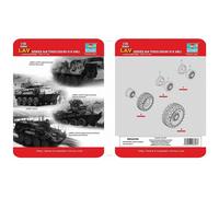 Trumpeter TM06607 LAV Series 8x8 Tyres 325/85/ R16 XML 1:35 Model Kit