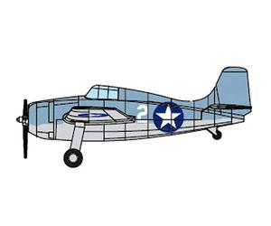 Trumpeter TRU06402 1/350 F4F-4 Wildcat Plastic Model kit, Multicolou (US IMPORT)