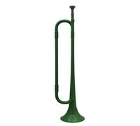 Trumpets B Flat Bugle Cavalry Trumpet Environmentally Friendly Plastic With Mouthpiece For Band School Student Trumpet Instrument (Color : Green)