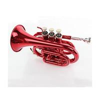 Trumpets B-flat Pocket Size Red Palm Pocket Size Trumpet Instrument