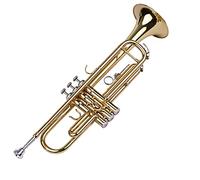 Trumpets B Flat Standard Trumpet Bb Key Brass Trumpet With Hard Case Straps 7C Mouthpiece Gloves Cleaning Cloth For Beginners Trumpet Instrument