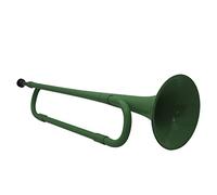 Trumpets B Flat Trumpet Bugle Cavalry Trumpet With Mouthpiece Plastic Brass Instrument For Band School Student Trumpet Instrument (Color : Green)