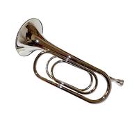 Trumpets Bb Bugle Horn With Bag Nickel Plated Bugle Horn Musical Instruments Trumpet Trumpet Instrument