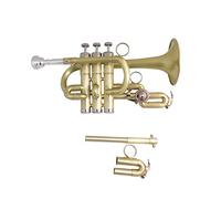 Trumpets Bb Trumpet Brush Finishes Brass Trumpets With Mouthpiece Case Musical Instruments Trompete Stainless Steel Pistons Trumpet Instrument (Color : Brush finish)