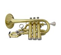 Trumpets Bb Trumpet Lacquer Brass Trumpets With Mouthpiece Case Musical Instruments Trompete Stainless Steel Pistons Trumpet Instrument (Color : Lacquer)
