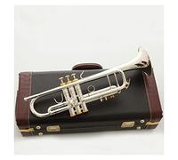 Trumpets Bb Trumpet Silver Plated Gold Keys Music Instruments Profesional Trumpets Mouthpiece Accessories Trumpet Instrument