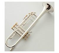 Trumpets Bb Trumpet Silver Plated Gold Keys Music Instruments Profesional Trumpets Mouthpiece Accessories With Case Trumpet Instrument