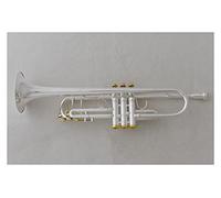 Trumpets Bb Trumpet Silver Plated Gold Keys Music Instruments Profesional Trumpets Trumpet Instrument