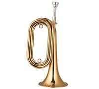 Trumpets Brass Bugle Call Gold-Plated Trumpet Cavalry Horn With Mouthpiece Carrying Bag Musical Instrument For Beginner Band Play Trumpet Instrument