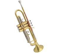 Trumpets for Beginner B-flat Lacquered Gold Standard Trumpet Instrument Brass Body With 7C Trumpet Mouthpiece Trumpets