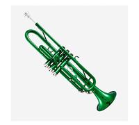 Trumpets for Beginner Professional B-flat Trumpet Beginner Three-tone Trumpet Green Paint Spraying Standard Trumpet Brass Instrument Trumpets