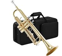 Trumpets Gold Trumpet Brass Standard Bb Trumpet Set For Student Beginner Trumpet Instrument