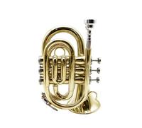 trumpets Mini B flat trumpet instrument suitable for professional performance(Gold)
