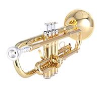 Trumpets Phosphorous Brass Trumpet Instrument In B Flat Trumpet Brass Lacquered Gold Brass Instrument For Beginners Trumpet Instrument (Color : 1)