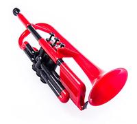 Trumpets Plastic Trumpet Brass Instrument In B Flat Cornet, Suitable For Beginners To Test Grades Trumpet Instrument (Color : Crimson)