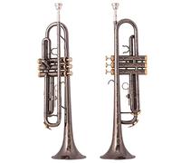 Trumpets Professional Bb Trumpet Black Nickel Gold Plated Yellow Brass Instruments Trumpet Instrument