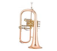 Trumpets Professional Performance Of Three-key Trumpet Instrument In B Flat Trumpet Instrument (Color : Phosphor bronze rose gold)