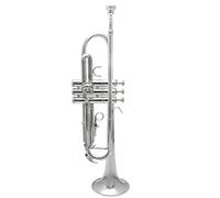 Trumpets Silver-plated B Flat Silver-plated Trumpet Brass Instrument Beginner's Performance Test Trumpet Instrument