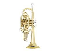Trumpets Small Cornet Professional Brass Tube Body In B Flat Lacquer Gold Three Key Cornet Trumpet Instrument