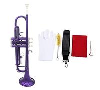 Trumpets Standard Bb Brass Trumpet With Hard Case Straps Mouthpiece Gloves Cleaning Cloth For Students Beginners Trumpet Instrument (Color : 9)
