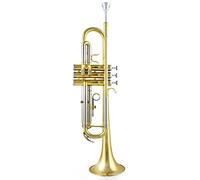 Trumpets Standard White Copper Diaphonic Tube Body Two-color Lacquered Gold B-flat Trumpet Instrument Trumpet Instrument
