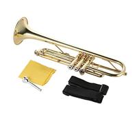 Trumpets Trumpet Bb B Flat Brass Gold-painted Exquisite Durable Musical Instrument With Mouthpiece Gloves Strap Case Trumpet Instrument