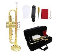 Trumpets Trumpet Bb B Flat Brass Phosphor Copper Exquisite With Mouthpiece Cleaning Brush Glove Strap Trumpet Instrument