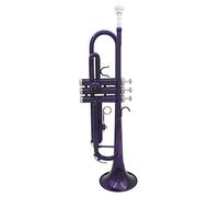 Trumpets Trumpet Bb B Flat Silver-plated Brass Exquisite With Mouthpiece Cleaning Brush Cloth Gloves Strap 5 Colors For Option Trumpet Instrument (Color : 1)