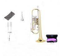 Trumpets Trumpet Musical Instrument B Flat Three-tone Three Flat Keys Three-key Rotary Valve Trumpet Instrument