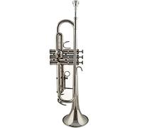 Trumpets Trumpet Musical Instrument Golden Silver B Flat Trumpet Instrument (Color : Silver)