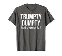 Trumpty Dumpty Shirt,Trump Trumpty Dumpty Had a Great Fall T-Shirt, Men, Asphalt Grey, Medium