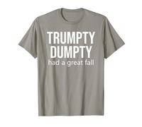 Trumpty Dumpty Shirt,Trump Trumpty Dumpty Had a Great Fall T-Shirt, Men, Slate Grey, XX-Large