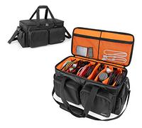 Trunab DJ Cable File Bag with Detachable Padded Bottom and Dividers, Travel Gig Bag for Professional DJ Gear, Musical Instrument and Accessories - Patented Design