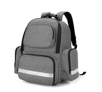 Trunab First Aid Bag Trauma Backpack Empty, Medical Emergency Kits Storage Jump Bag Pack for EMT, EMS, Police, Firefighters, Grey, BAG ONLY - Patented Design