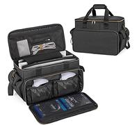 Trunab Gaming Console Carrying Bag Compatible with PS5 Pro/PS5/PS4/Xbox One, Travel Carry Case with Large Rooms for Controllers, Cables, Portable Hard Disks and Other Accessories, Patented Design