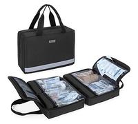 Trunab Small First Aid Kit Bag Empty Portable Emergency Kits Trauma Bag, Ideal for Car, Home, Camping and Hiking, Black, Bag ONLY - Patented Design