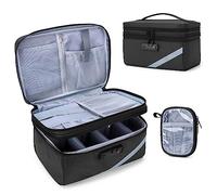 Trunab Small Medical Bag with Lock - Medicine Storage Organizer, Black
