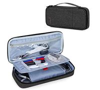Trunab Stethoscope Case with Inner Divider, Stethoscope Carrying Case Compatible with 3M Littmann/MDF/ADC and Extra Accessories for Nurses, Pediatric Doctor, Black-Patented Design