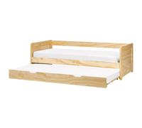 Trundle Bed Pine Wood GRAVELINES 90 x 200 cm (EU Single) Light Brown