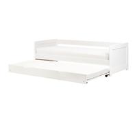 Trundle Bed Pine Wood GRAVELINES 90 x 200 cm (EU Single) White