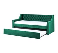 Trundle Bed Velvet MONTARGIS 90 x 200 cm (EU Single) Emerald Green